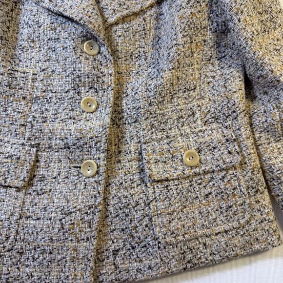 Vintage Talbots Tweed Blazer Jacket Sz 2 Single Breast Old Money Preppy Classic - Picture 14 of 14